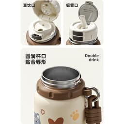 BÌNH GIỮ NHIỆT BLACK CAT INOX 316 CAO CẤP – 2 PHONG CÁCH UỐNG CÓ QUAI XÁCH TIỆN LỢI – DUNG TÍCH 550ML / 750ML 4