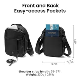 Túi Đeo Chéo Tomtoc T37 1.3L USA Aviator Travel Crossbody – Hàng Chính Hãng 2