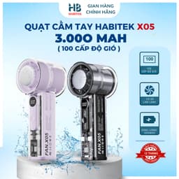 Quạt Cầm Tay X05 Turbo Mini 100 Tốc Độ, Có Hỗ Trợ Sò Lạnh, Bảo Hành 12T 1