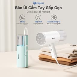 Simplus Pink Bàn Là Hơi Nước Cầm Tay 210ml - Có thể gập gọn mang đi du lịch GTJH016 - Bảo Hành 1 Năm 1 Đổi 1 3