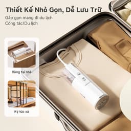 Simplus Pink Bàn Là Hơi Nước Cầm Tay 210ml - Có thể gập gọn mang đi du lịch GTJH016 - Bảo Hành 1 Năm 1 Đổi 1 5