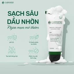 Sữa Rửa Mặt Giảm Mụn, Kiềm Dầu Caryophy Portulaca Foam Cleanser 150ml 5