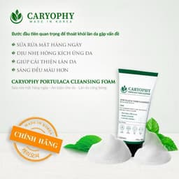 Sữa Rửa Mặt Giảm Mụn, Kiềm Dầu Caryophy Portulaca Foam Cleanser 150ml 4