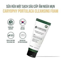 Sữa Rửa Mặt Giảm Mụn, Kiềm Dầu Caryophy Portulaca Foam Cleanser 150ml 8