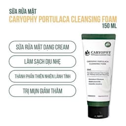 Sữa Rửa Mặt Giảm Mụn, Kiềm Dầu Caryophy Portulaca Foam Cleanser 150ml 7