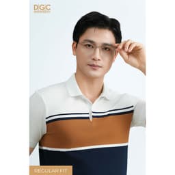 Áo Polo Ngắn Tay DGC Dáng Suông Kẻ Ngang, Áo Xẻ Sườn Trẻ Trung - SAPBE03M 2
