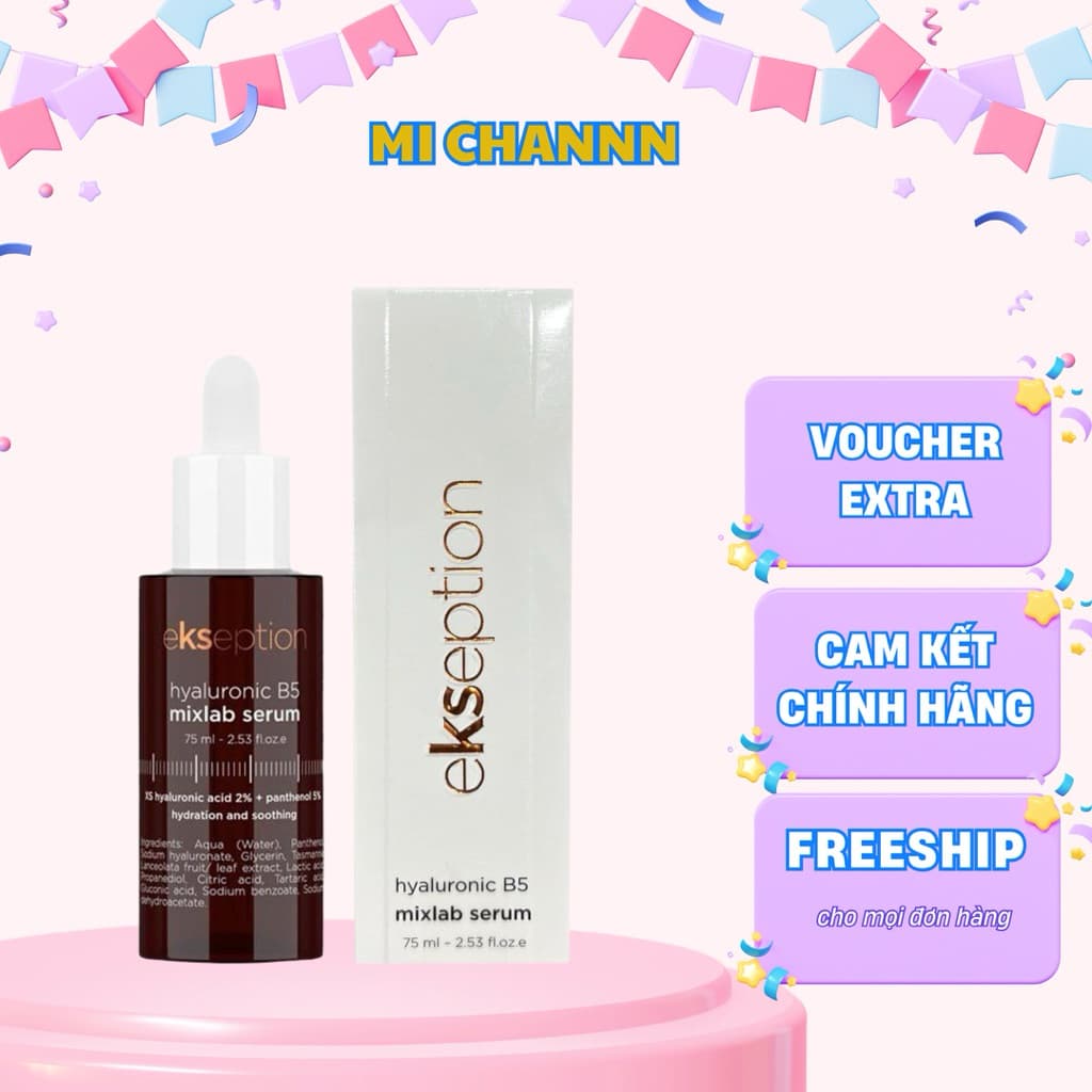Tinh chất Ekseption hyaluronic B5 mixlab serum 75ml ( CÔNG TY )