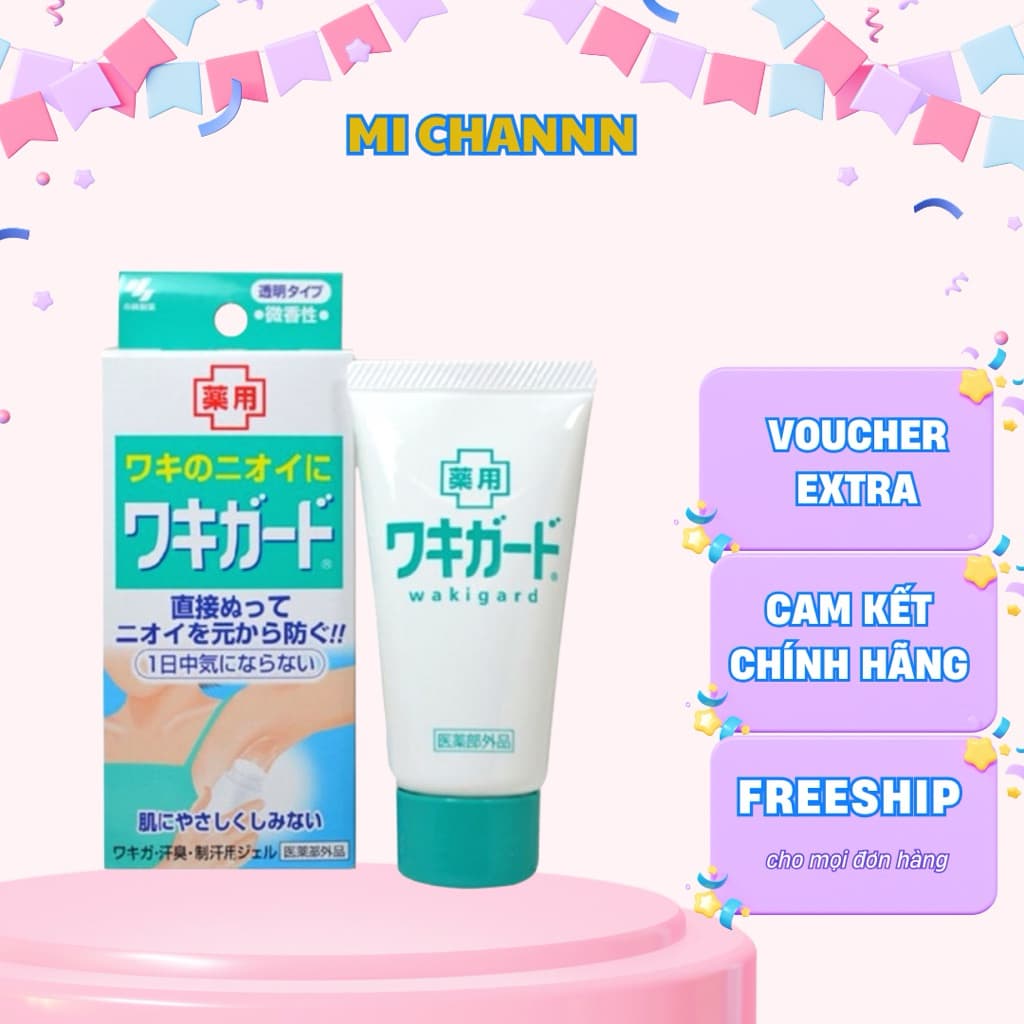 Gel Khử Mùi Hôi Nách Kobayashi Nhật Bản 50g - Lăn Hôi Nách Hiệu Quả Kobayashi