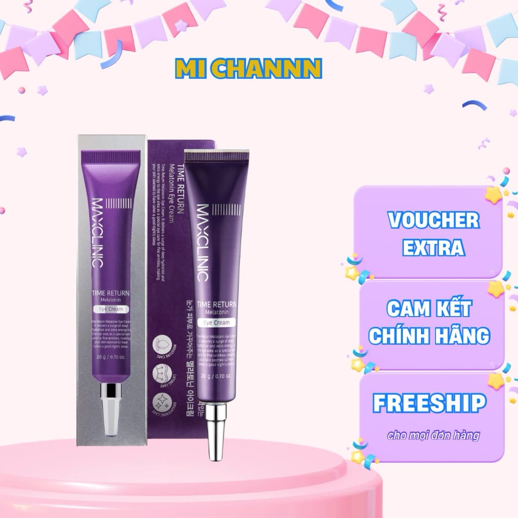 Kem Dưỡng Mắt Đa Năng Maxclinic Time Return Melatonn Eye Cream 20g
