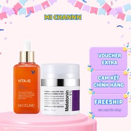 Combo Hỗ Trợ Dưỡng Sáng Da Maxclinic Vita-10 và Melatonin 5% 1