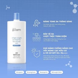 Kem Chống Nắng Vật Lý, Hoá Học Nâng Tone, Kiềm Dầu Make P:rem SPF50+ PA++++ 3