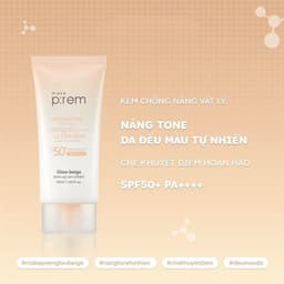 Kem Chống Nắng Vật Lý, Hoá Học Nâng Tone, Kiềm Dầu Make P:rem SPF50+ PA++++ 7