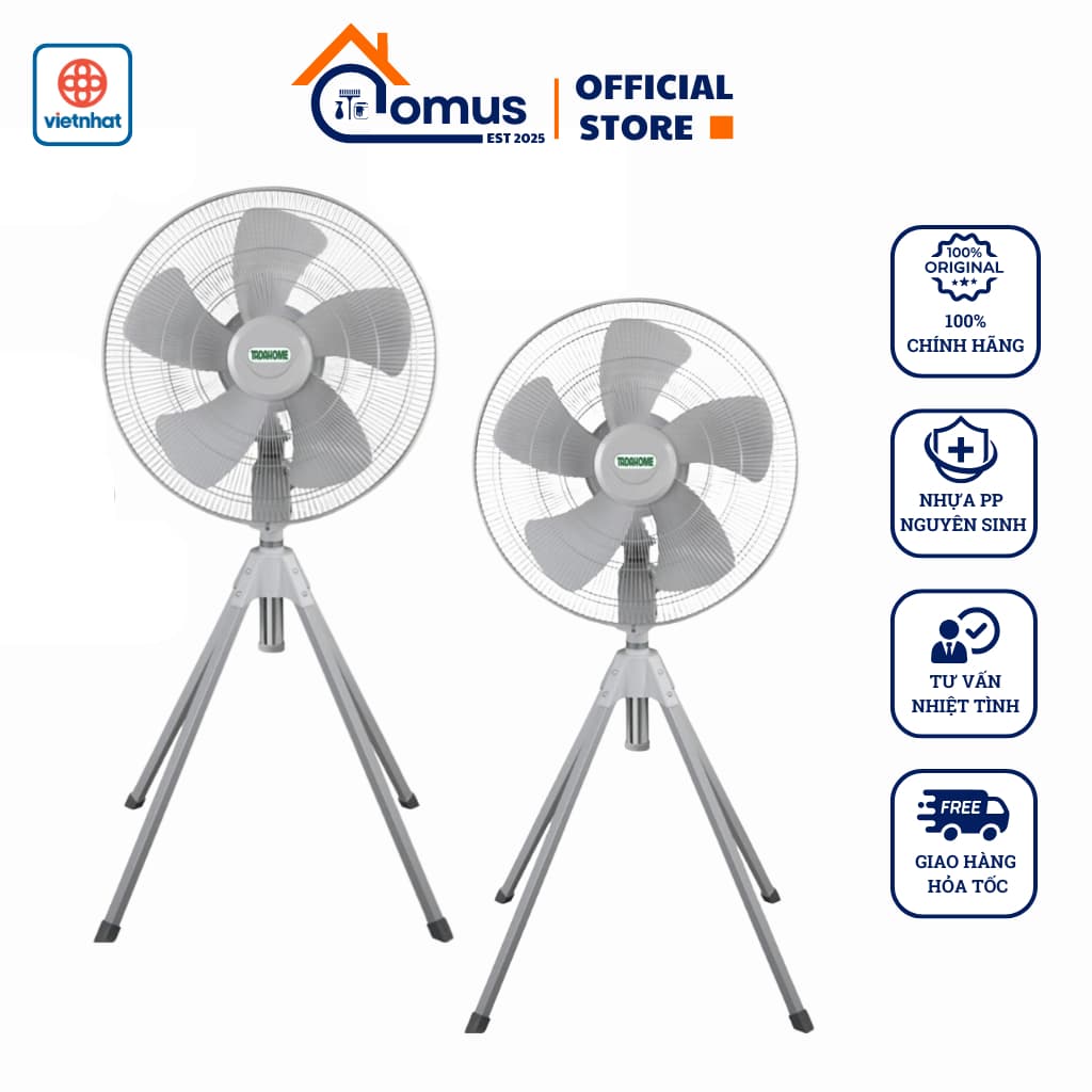 Quạt Đứng Công Suất Lớn TADAHOME ST22M1, Dùng Cho Không Gian Mở, Quán Ăn, Quán Cà Phê, Sân Vườn