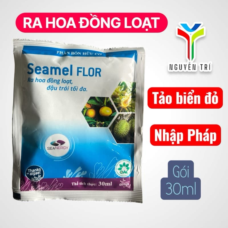 Seamel FLOR 25ml – Phân Tảo Biển Cho Cây Trái, Rau Màu, Lúa – Nhập Khẩu Pháp