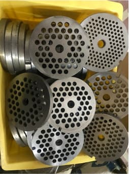Phụ kiện thay thế MÁY ĐÙN THỊT 22 – 32 MẶT SÀNG VÀ DAO INOX NHIỀU KÍCH CỠ LỖ: 2MM – 3MM – 4MM.... 4