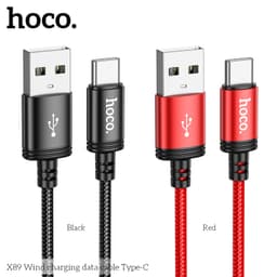 Cáp Sạc Nhanh Hoco X89 USB to TypeC dây bọc dù, hỗ trợ sạc nhanh, truyền dữ liệu 4