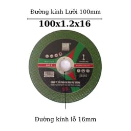Đá cắt sắt, cắt inox Hải Dương xanh 100mm Hộp 25 viên- Hàng Công ty 1