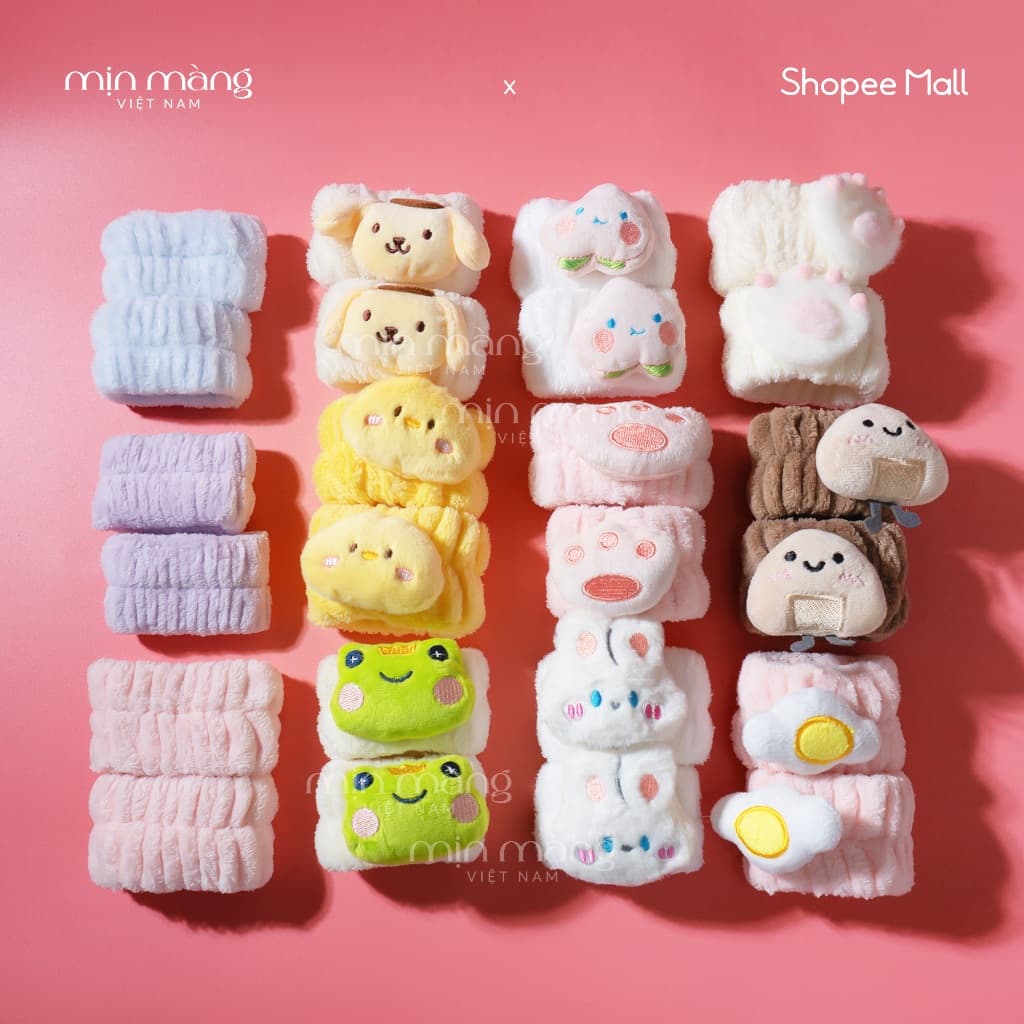 Băng Đeo Cổ Tay Rửa Mặt Chống Ướt Áo  1 Cặp 2 Cái Chất Liệu Cotton Mềm Mại Tiện Dụng, pknhatle.store