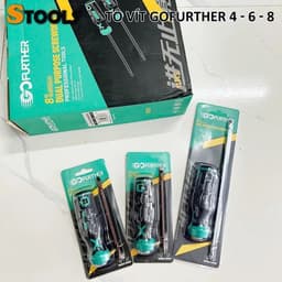 Tô vít 2 đầu nam châm GF 4,6,8. Tua vít 2 đầu, tuốc nơ vít 2 đầu Bền bỉ 4