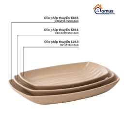 Đĩa Nhựa Phip, Đĩa Thuyền Đựng Đồ Ăn Chịu Nhiệt Tốt Việt Nhật 1268/83/84/85/1148/1149 - DOMUS 7