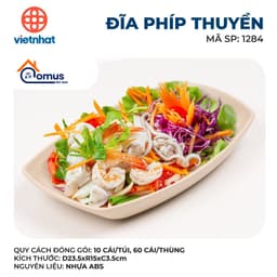 Đĩa Nhựa Phip, Đĩa Thuyền Đựng Đồ Ăn Chịu Nhiệt Tốt Việt Nhật 1268/83/84/85/1148/1149 - DOMUS 5
