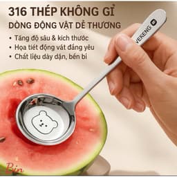 Set 4 Thìa Inox Cao Cấp An Toàn 8