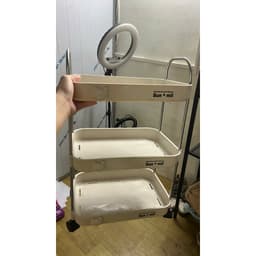 Kệ đựng đồ đa năng gấu Sunmix khay nhựa cao cấp , kệ đựng đồ có bánh xe(V) LCNL2 5