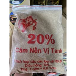 Cám cá, cám nền, cám xả 20% độ đạm thích hợp câu các loại cá như rô phi, trôi, chép... 2