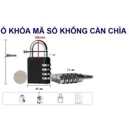 Khoá tủ và cửa mật khẩu, ổ khoá 4 mã số, khoá không chìa bảo mật, ổ khoá số mini 4