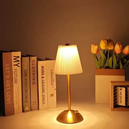 Đèn đọc sách phòng ngủ khách sạn quán cà phê đèn bàn bảo vệ mắt bằng vải LED cảm ứng ba màu 5