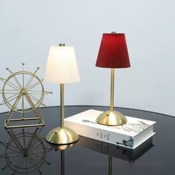 Đèn đọc sách phòng ngủ khách sạn quán cà phê đèn bàn bảo vệ mắt bằng vải LED cảm ứng ba màu 3