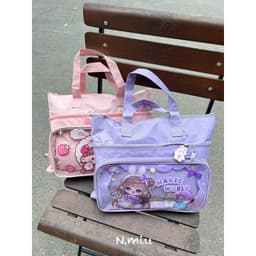 Túi Học Thêm Đi Học Vải Canvas Cỡ A4 Thời Trang Cho Bé 5