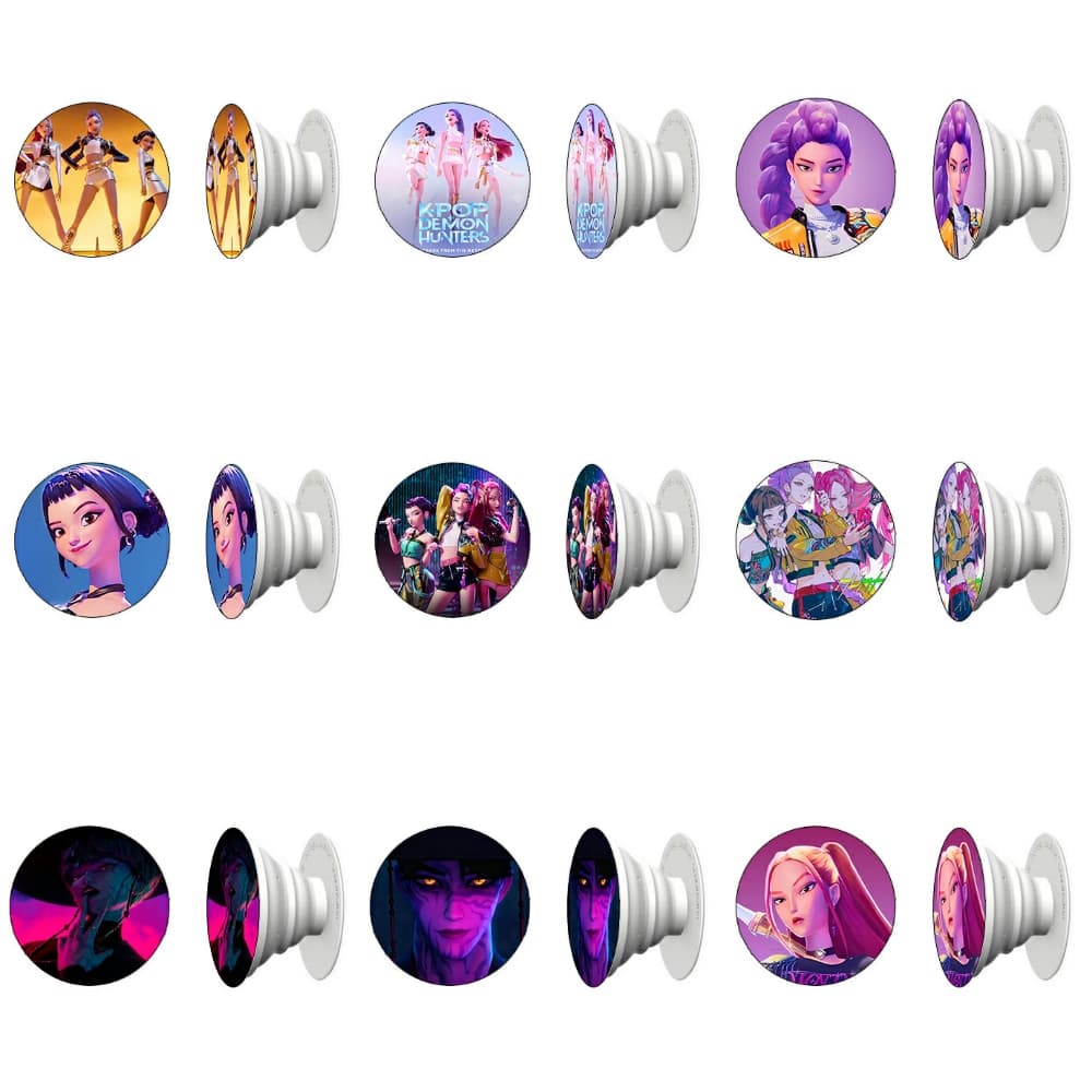 Giá đỡ điện thoại pop socket IN HÌNH KPOP DEMON HUNTERS siêu hot hoạt hình cute