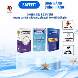 Bao cao su Safefit Thiết Kế siêu mỏng, dẻo dai, Kéo Dài Thời Gian, Truyền Nhiệt Nhanh 1