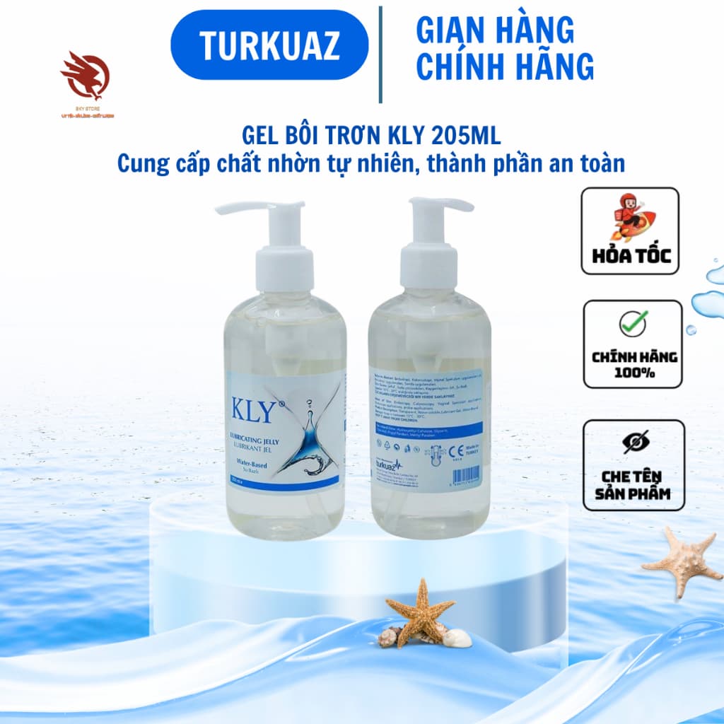 Gel bôi trơn gốc nước KLY, Bổ sung chất nhờn tự nhiên, thành phần An toàn, hiệu quả, chai 250ml