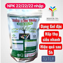 Siêu Lớn Trái 22-22-22 dạng Gel - Mát cây, lớn trái, bung gai sầu riêng! 1
