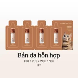 Sample gói kem nền Carslan mini kiềm dầu, cấp ẩm cho lớp nền mịn lỳ lâu trôi DOLLY COSMETICS 6