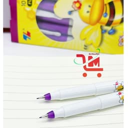 Hộp 10 Cây Bút Lông Kim THIÊN LONG BEEBEE FL04 0.3mm Hình Con Ong Ngộ Nghĩnh, Dành Cho Học Sinh Cấp 1 2