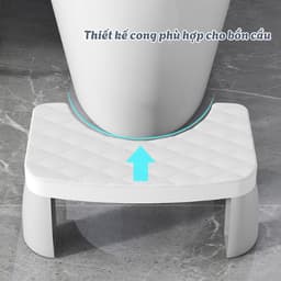 Ghế kê chân toilet GADI, ghế để chân đi vệ sinh dày dặn tiện dụng cho người lớn và trẻ em chống táo bón 6