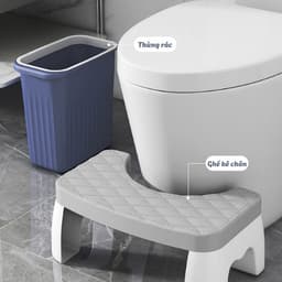 Ghế kê chân toilet GADI, ghế để chân đi vệ sinh dày dặn tiện dụng cho người lớn và trẻ em chống táo bón 5