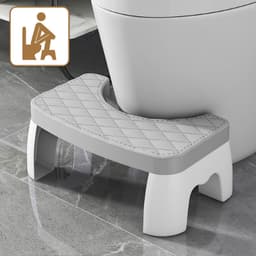 Ghế kê chân toilet GADI, ghế để chân đi vệ sinh dày dặn tiện dụng cho người lớn và trẻ em chống táo bón 7