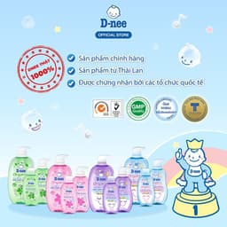 Sữa tắm gội Dnee organic cho bé 380ml, dịu nhẹ không cay mắt, an toàn cho da nhạy cảm 5