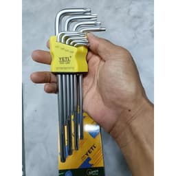 Bộ lục giác hộp Hiệu GoFuther 9 món Thép nâu siêu cứng (Hàng đẹp) 5
