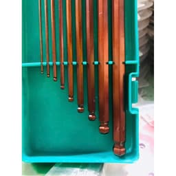 Bộ lục giác hộp Hiệu GoFuther 9 món Thép nâu siêu cứng (Hàng đẹp) 4