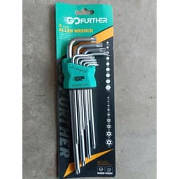 Bộ lục giác hộp Hiệu GoFuther 9 món Thép nâu siêu cứng (Hàng đẹp) 2