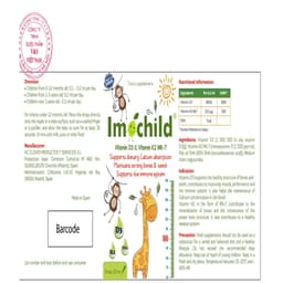 Imochild D3K2 bổ sung vitamin D3, K2-MK7 và DHA, hỗ trợ bé phát triển chiều cao và trí não-Nhập khẩu Tây Ban Nha 5