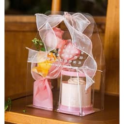 Combo 10C Túi Mica In Lịch Đựng Bánh Và Hoa Túi Lịch Quà Tặng Mica Xinh Xắn ,Túi Mica Trong Suốt 8