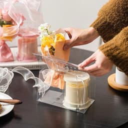 Combo 10C Túi Mica In Lịch Đựng Bánh Và Hoa Túi Lịch Quà Tặng Mica Xinh Xắn ,Túi Mica Trong Suốt 9