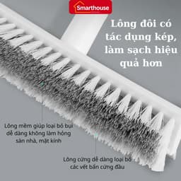 Cây Chà Sàn Nhà Tắm Đa Năng 2 trong 1, Chổi Cọ Sàn Gạt Nước Thông Minh Có Tay Cầm Dài 4