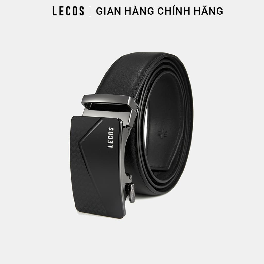 Thắt Lưng Nam LECOS LD17 Dây Nịt Nam Khóa Tự Động Da Bò Thật Hợp Kim Sang Trọng đi Làm
